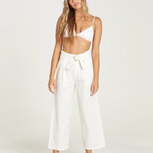 Billabong cropped high-wasted wide leg pant